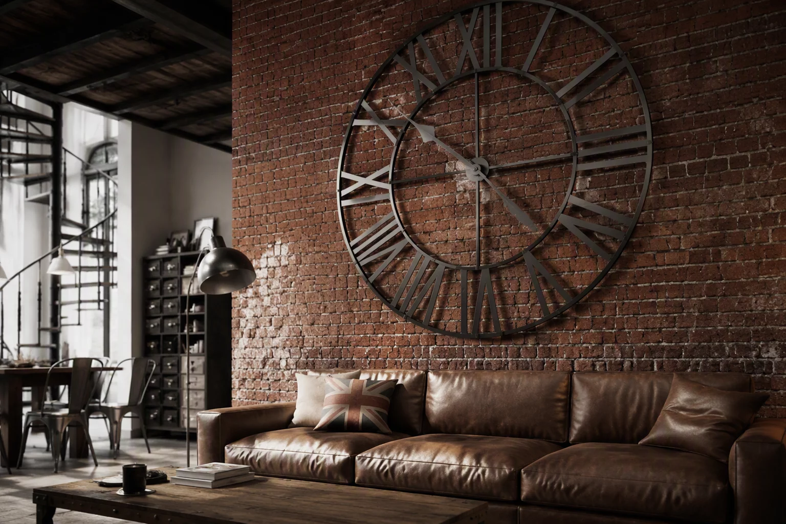 Decorating with Oversized Clocks in grand spaces